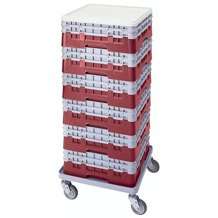 Cambro Cambro - Camrack Base Rack 5-7/8" Inside Stack Height Cranberry NSF BR578416